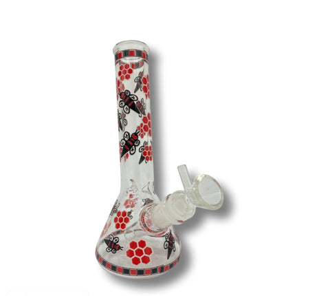 Bees n Honeycombs Mini Beaker Water Pipe