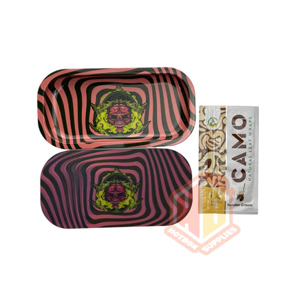 Small metal tray with 3D magnetic lid 8 x 4 inches