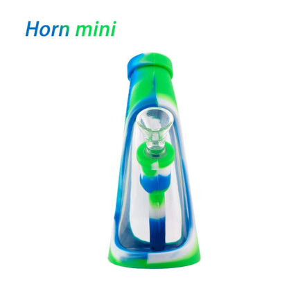 Mini Horn Silicone Glass Bubbler On sale