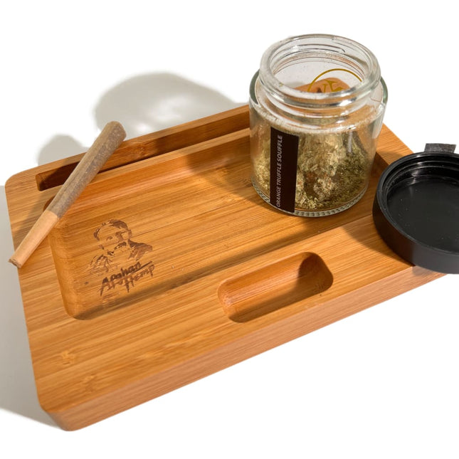 Afghan Hemp Wooden Rolling Tray