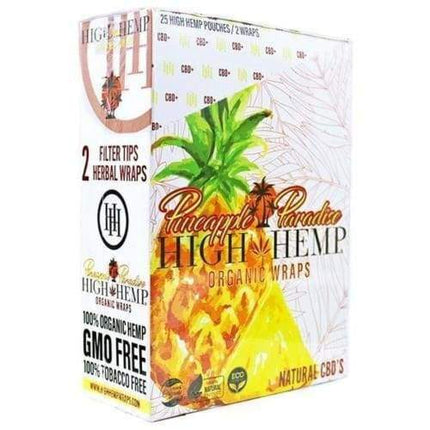 High Hemp Wraps 25 Count Box On sale