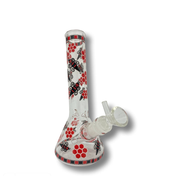 Bees n Honeycombs Mini Beaker Water Pipe
