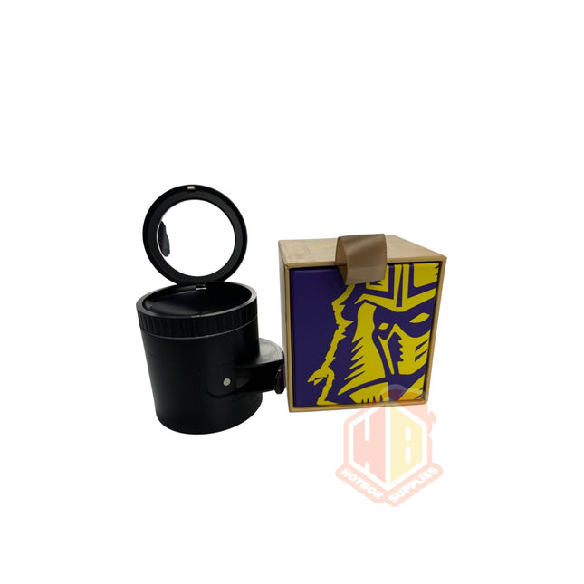 63mm 4pc shredder with mirror and quick dispensing lid