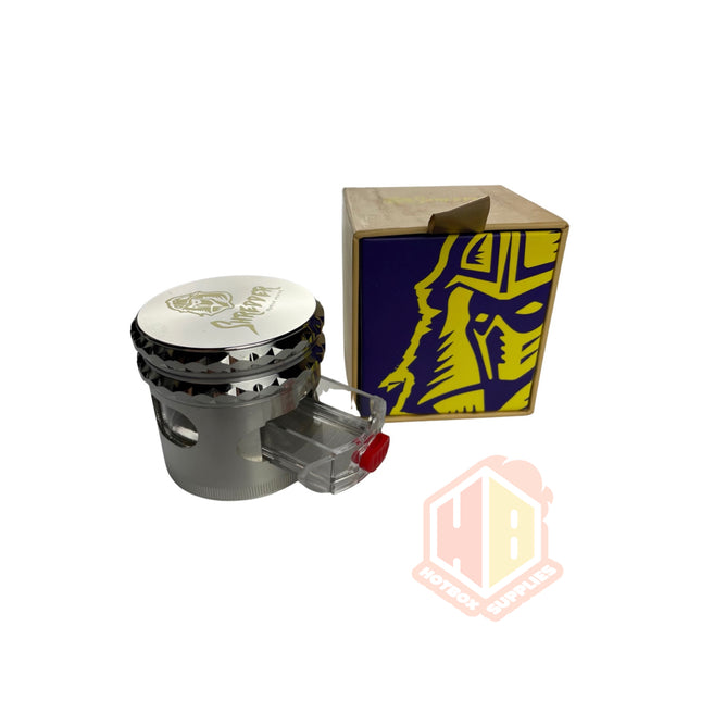 63mm shredder with sliding kief door