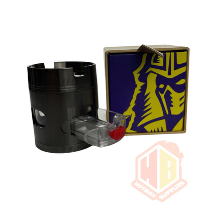 63 mm 4pc shredder with sliding Kief colector