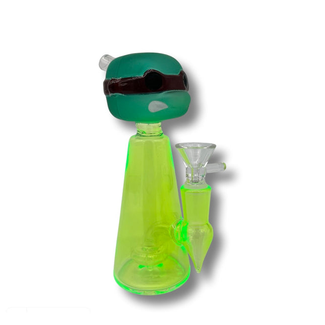 Turtles Head Glass Bubbler Water Pipe
