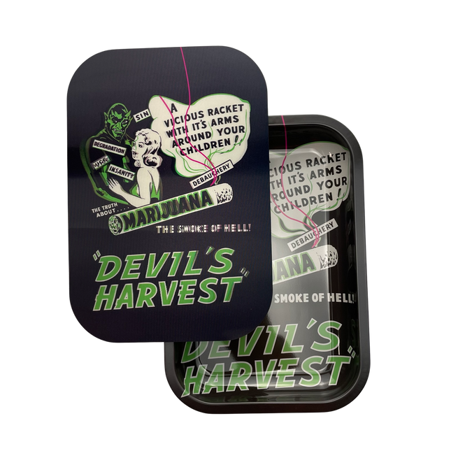 Devil’s Harvest Medium Sized Rolling Tray with 3D Magnetic Lid