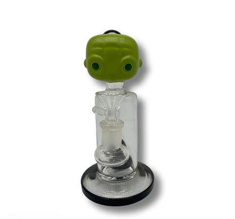 Alien Head Clear Bubbler Waterpipe