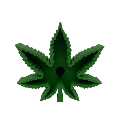 Marijuana plant shaped silicone ashtray with “debowler”