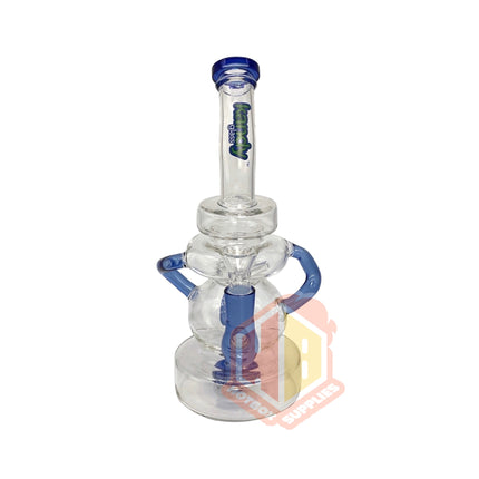 Kandy Glass 11 Inch bubbler with 3 recyclers