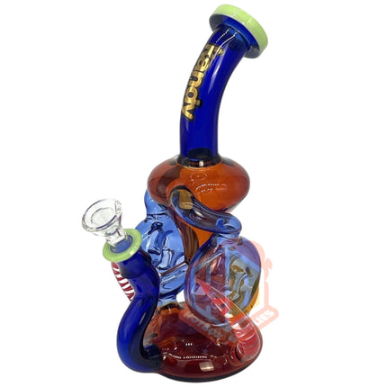 Kandy Glass w/ Horns 9 Inches Bubbler