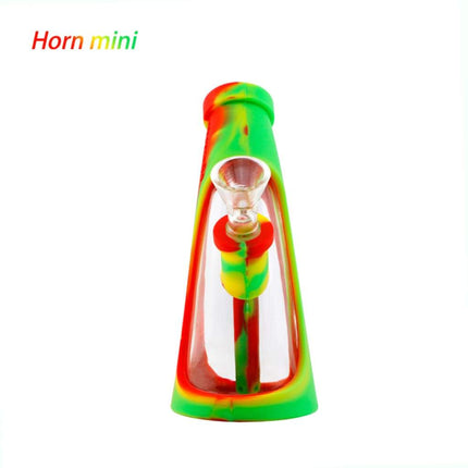 Mini Horn Silicone Glass Bubbler On sale
